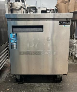 Dukers Undercounter Refrigerator in Stainless Steel DUC29R TESTED AND WORKING