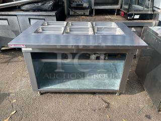 CHECK IT OUT! AWESOME 6 Pan Gas Steam Table STAINLESS STEAL! **Great Condition**