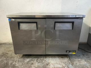 True 48" W Under counter Refrigerator w/ (2) Sections & (2) Doors, 115v