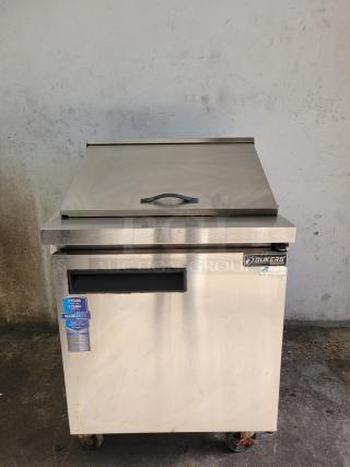 BRAND NEW DUKERS DSP29 1-Door Commercial Food Prep Table Refrigerator in Stainless Steel
