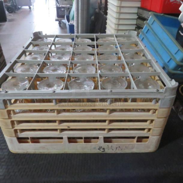 One Dishwasher Rack With 25 Stem Wine Glasses. ALL 1 $$$!!! - Image 2 of 2