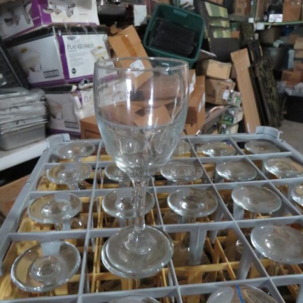One Dishwasher Rack With 25 Stem Wine Glasses. ALL 1 $$$!!! - Image 1 of 2