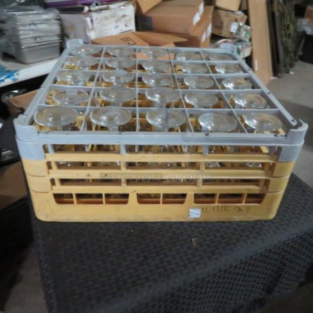 One Dishwasher Rack With 25 Stem Wine Glasses. ALL 1 $$$!!! - Image 2 of 2