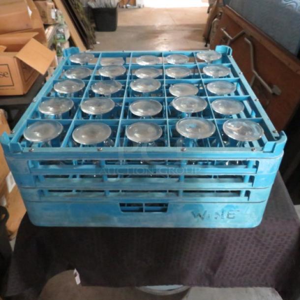 One Dishwasher Rack With 25 Stem Wine Glasses. ALL 1 $$$!!! - Image 2 of 2