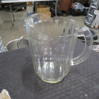 Cambro 60oz Clear Poly Pitcher. 4XBID