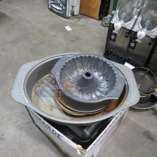 One Lot Of Assorted Baking Pans.