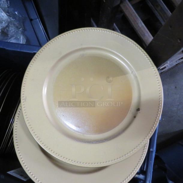 One Lot Of App 50 Gold Charger Plates. - Image 1 of 1