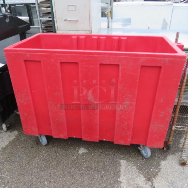 One IRP  Portable Drink Holder On Casters With Drain. 51X24X38 - Image 1 of 1