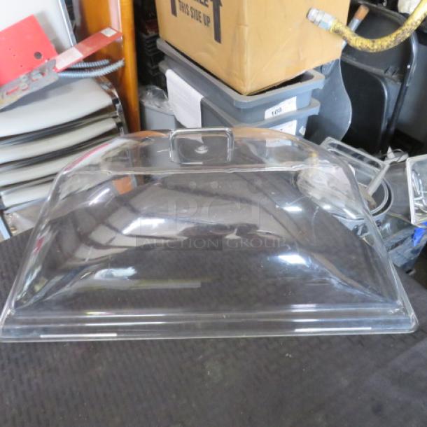 Full Size Clear Poly Dome Cover With Handle. 2XBID - Image 1 of 1