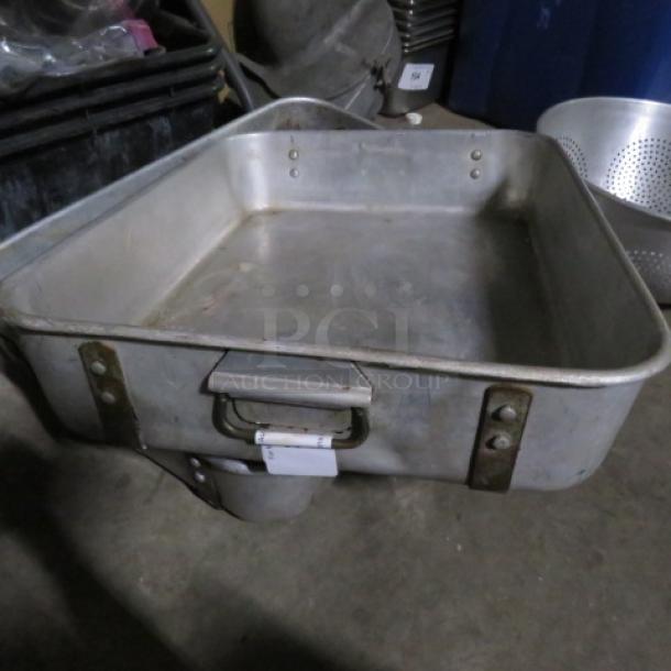 One 24X18 Aluminum Roasting Pan. - Image 2 of 2