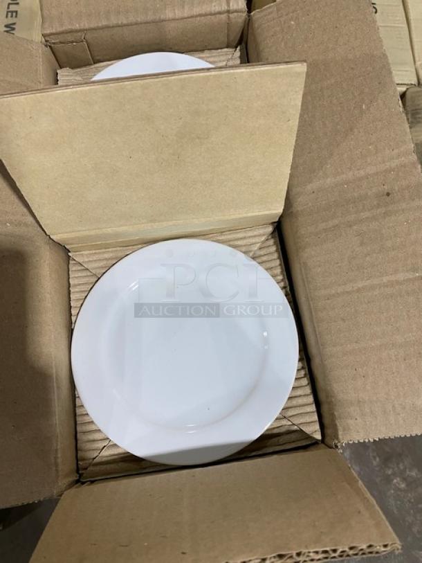 BRAND NEW! FULL PALLET! Steelite International Royal Porcelain Series Commercial White 6-3/8" Round Rim Plate! 36 Per Case! Model: P0902! 51X Your Bid! - Image 6 of 8