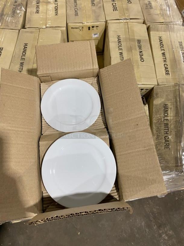 BRAND NEW! FULL PALLET! Steelite International Royal Porcelain Series Commercial White 6-3/8" Round Rim Plate! 36 Per Case! Model: P0902! 51X Your Bid! - Image 8 of 8