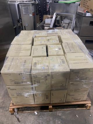 BRAND NEW! FULL PALLET! Steelite International Royal Porcelain Series Commercial White 10-1/4" Round Rim Plate! 12 Per Case! Model: P0920! 40X Your Bid!