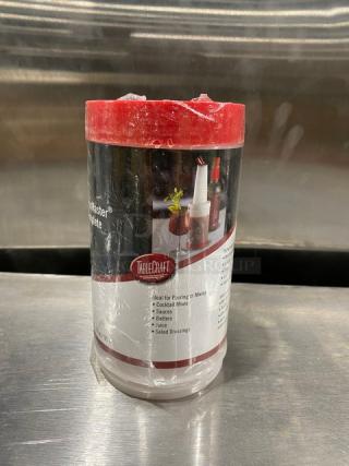 BRAND NEW! TableCraft Commercial Red 1 Qt. Complete Spout/Lid PourMaster Unit! Model: 8032R!