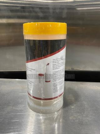 BRAND NEW! TableCraft Commercial Yellow 1 Qt. Complete Spout/Lid PourMaster Unit! Model: 8032Y!