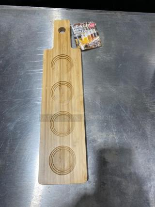 BRAND NEW! TableCraft Commercial Reversible Bamboo Acacia Flight Paddle! Model: FLIGHT1! 7X Your Bid!