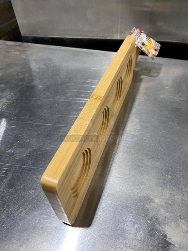 BRAND NEW! TableCraft Commercial Reversible Bamboo Acacia Flight Paddle! Model: FLIGHT1! 7X Your Bid! - Image 4 of 5