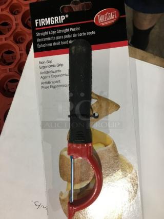 BRAND NEW! Tablecraft Commercial Stainless Steel Straight Edge Peeler! With Black Firmgrip Handle! Model: E5601! 13X Your Bid!