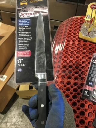 BRAND NEW! Winco Winware Series Commercial German Steel 8" Slicer! With Black Grip Handle! Model: KFP-81! 4X Your Bid!