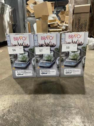 BRAND NEW! Edlund Bravo Series Commercial Stainless Steel Electric Powered Countertop 10 Lb. Digital Portion Scale! With ClearShield Protective Cover! With Easy-To-Read LCD Display! Model: BRV-160!