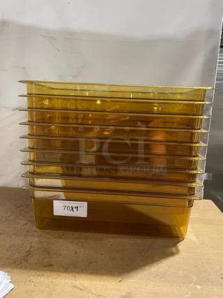 BRAND NEW! Cambro H-Pan Series Commercial Amber High Heat Full-Size 6" Deep Food Pan! Model: 16HP! 9X Your Bid!