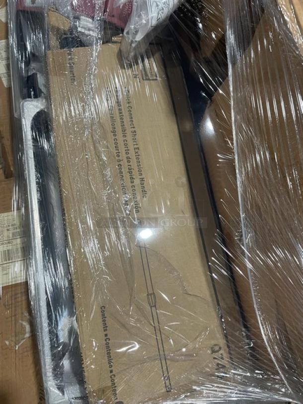 BRAND NEW! MIXED PALLET! Pitco Commercial Heavy-Duty Envelope Style Filter Paper! 100 Per Case! Model: PP10613! With Rubbermaid HYGEN Series Commercial 40" Quick-Connect Telescopic Pole! Model: Q745! With iSi Cream-Profi-Whip Series Commercial Stainless Steel Professional 1 Pint Handheld Whipped Cream Dispenser! With Tulip & Straight Tip Attachments! Model: 163001! With Commercial Stainless Steel Perforated Hotel/Steamtable Pans! With Lot Of Miscellaneous Kitchenware/Utensils! & MORE! 21X Your Bid! - Image 5 of 9