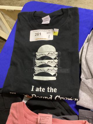 Spokes “I Ate the Crown Burger…” T-Shirt
Size Large