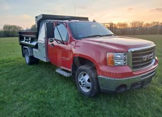 IMMACULATE 2008 GMC 3500HD 4x4. Only 22k Previously enjoyed miles! TITLE IN HAND! 6.0 Gasoline Engine. West Coast Mirrors, 8 foot custom dump body with aluminum "L" pack tool box set.  Aluminum rear fenders and cab side steps. Cloth black & gray interior that in new condition, no rips, stains, or damage at all.  Southern truck, never plowed or been driven in snow.  Exceptionally clean without a spot of rust.  One elderly gentleman owner, always stored in heated garage.  Everything works like it should, you won't find a nicer one out there!