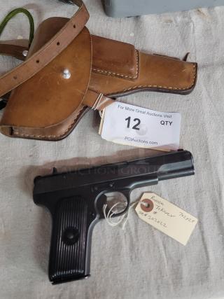 ATF Approved Auction! Russian Tokarev Model 54 7.62 x 25 w/ holster and 5 mags!  Must be 21y/o to bid and gun must ship to FFL, Check state and local laws and do not bid if prohibited or cannot pass a background check.  Winning bidder will need to apply  for background check through FFL.