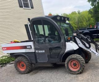 2020 Bobcat Toolcat 5600 Diesel! Very clean! 🔥 Only 1595hrs Gentle Hours! This machine is like new inside and out has high flow hydraulics! Four wheel drive selectable steering, dump bed loader, brand new bucket with new cutting edge! Heat and A/C! Turn key and ready to work! Item has been fully serviced. New tires, undercarriage has been LineX coated. Looks and operates like a new machine! - Located off site in Fryeburg Maine. See videos in description!