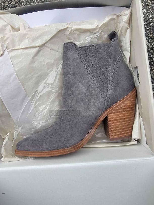 *NEW IN BOX* Marc Fisher Woman's Taupe Suede Alva Pointy-Toe Ankle Boot. Size 7 1/2 M. Never Worn! - Image 2 of 4