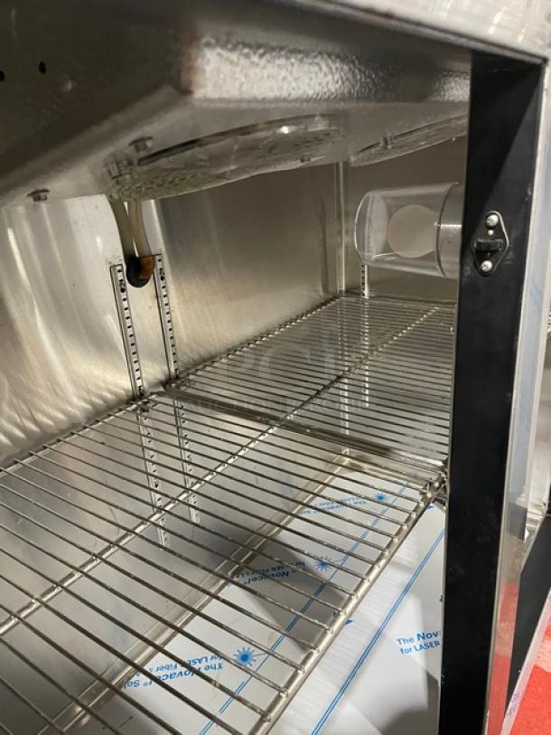 Infinity Commercial Black Powder Coated Stainless Steel 2 Door Backbar Refrigerator! With Chrome Plated Wire Racks! Model: IBCRS-2D-FLD-DL-RC-AS SN: 202302-3040! 115V 1 Phase! - Image 6 of 10