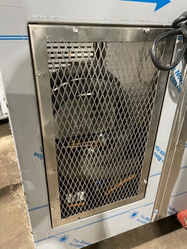 Infinity Commercial Black Powder Coated Stainless Steel 2 Door Backbar Refrigerator! With Chrome Plated Wire Racks! Model: IBCRS-2D-FLD-DL-RC-AS SN: 202302-3040! 115V 1 Phase! - Image 9 of 10