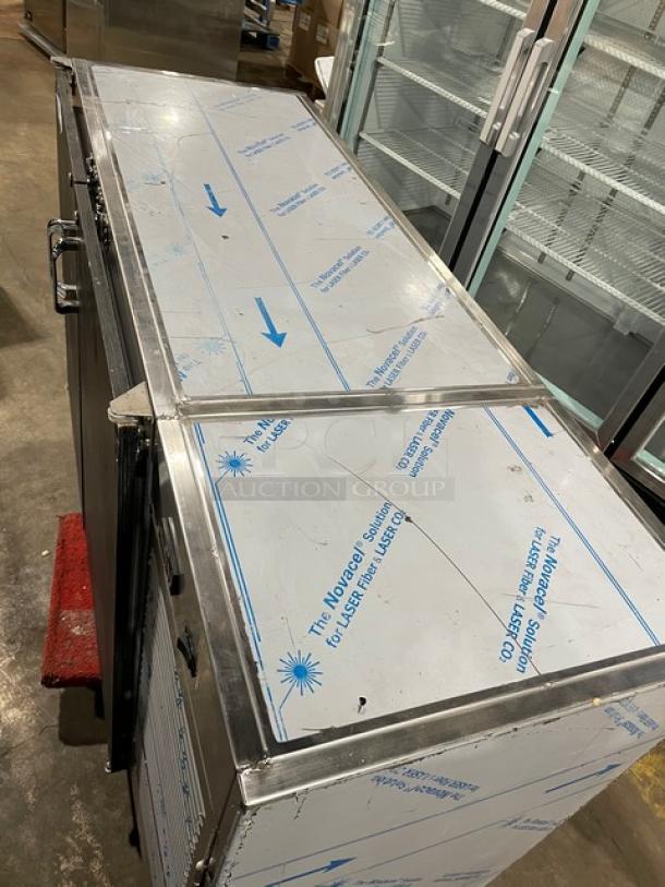Infinity Commercial Black Powder Coated Stainless Steel 2 Door Backbar Refrigerator! With Chrome Plated Wire Racks! Model: IBCRS-2D-FLD-DL-RC-AS SN: 202302-3040! 115V 1 Phase! - Image 10 of 10