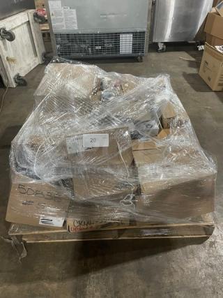 BRAND NEW! MIXED PALLET! Vollrath Commercial Stainless Steel Thumb Press Disher! With Yellow Grip Handle! 12 Per Case! Model: 47144! With Winco Commercial Stainless Steel 1 Oz. Perforated Food Portioner! With Yellow Grip Handle! 12 Per Case! Model: FPP-1! With Vollrath Commercial Stainless Steel 2 Oz. Oval Perforated Spoodle! With Black Grip Handle! 12 Per Case! Model: 6422220! With Vollrath Commercial Stainless Steel 8 Oz. Solid Oval Spoodle! With Orange Grip Handle! 12 Per Case! Model: 6412865! With American Metalcraft Commercial Stainless Steel 3.2 Oz. Thumb Disher! With Ivory Grip Handle! 12 Per Case! Model: NSPDS-10! & MORE! 47X Your Bid!