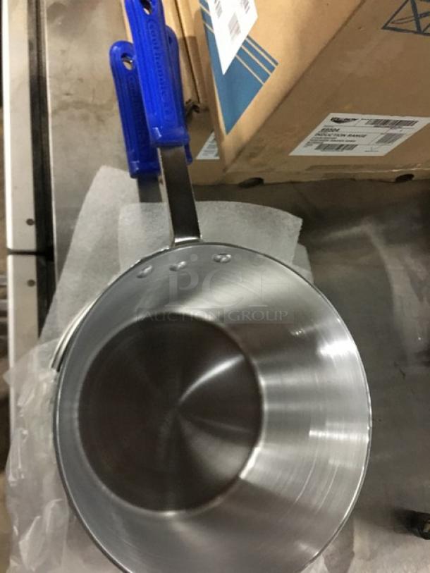 BRAND NEW! Vollrath Wear-Ever Series Commercial Aluminum 5-1/2 Qt. Tapered Saucepan! With Blue Grip Handle! Model: 434512! 3X Your Bid! - Image 4 of 4