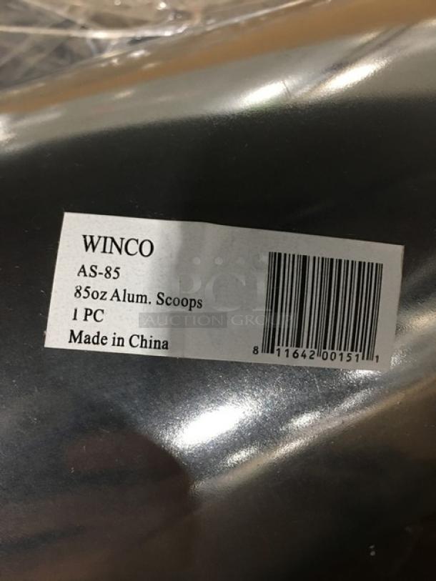 BRAND NEW! Winco Commercial Aluminum 85 Oz. Scoop! Model: AS-85! 22X Your Bid! - Image 5 of 6