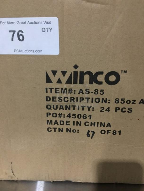 BRAND NEW! Winco Commercial Aluminum 85 Oz. Scoop! Model: AS-85! 24X Your Bid! - Image 5 of 5