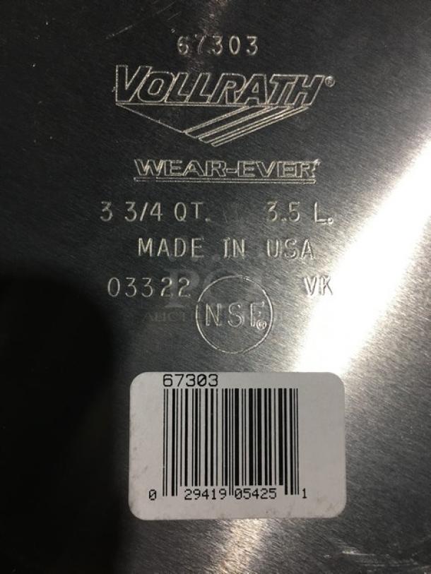 BRAND NEW! Vollrath Commercial Aluminum 3-3/4 Qt. Classic Saucepan! Model: 67303! 3X Your Bid! - Image 4 of 5