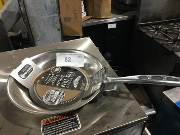BRAND NEW! Vollrath Tribute Series Commercial Stainless Steel 10" Induction Ready Fry Pan! With Natural Finish Cook Surface! With Handle! Model: 69210! - Image 1 of 5