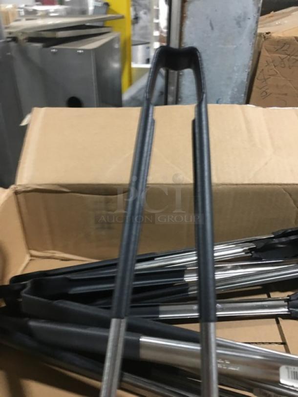 BRAND NEW! Vollrath Jacobs Pride Series Commercial Stainless Steel 16" Hi-Temp Scalloped Style Tong! With Nylon Ends & Coated Handle! Model: 4781622! 10X Your Bid! - Image 4 of 5