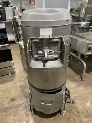 Hobart Commercial Heavy Duty Electric Powered Potato Peeler! With Stand! On Legs!