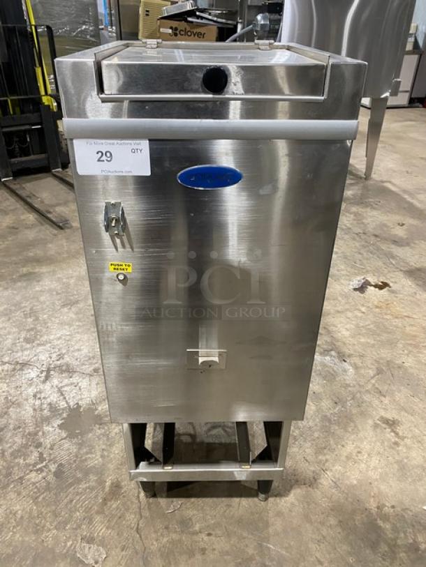 Norlake Commercial Stainless Steel Electric Powered Countertop Ice Crusher! With Hopper! Model: N14CRSS-A SN: 15091153! 115V 1 Phase! On Legs! - Image 1 of 9
