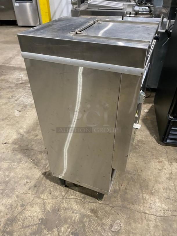 Norlake Commercial Stainless Steel Electric Powered Countertop Ice Crusher! With Hopper! Model: N14CRSS-A SN: 15091153! 115V 1 Phase! On Legs! - Image 2 of 9