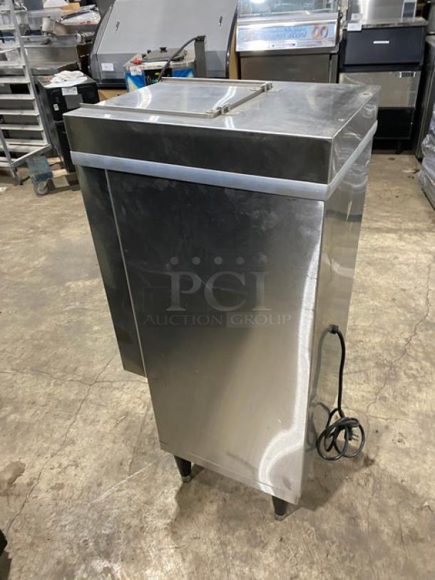 Norlake Commercial Stainless Steel Electric Powered Countertop Ice Crusher! With Hopper! Model: N14CRSS-A SN: 15091153! 115V 1 Phase! On Legs! - Image 4 of 9