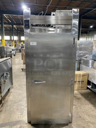 Traulsen Commercial Stainless Steel Solid Single Door Roll-In Refrigerator! Model: RRI1-32LUT SN: M180600J91! 115V 1 Phase! - Item #1189405