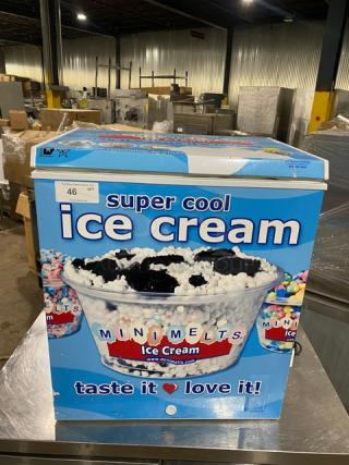 Commercial Mini Melts Super Cool Ice Cream Style Chest Freezer! With Lift-Open Lid! - Item #1189410