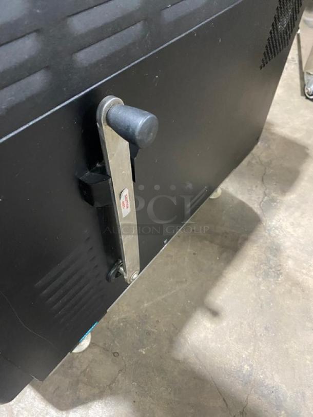TurboChef! 2021! Late Model! Chipotle Style Commercial Black Electric Powered Countertop Cook Press Edition Ventless Rapid Cook Turbo Oven! With Crank Bar! Model: NGO SN: NGOTD43530! 208/240V 1 Phase! On Legs! - Image 8 of 9
