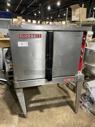 Blodgett Commercial Stainless Steel Electric Powered Single Stack Convection Oven! With Thermostatic Controls! With Wired Oven Racks! On Legs! - Item #1189420