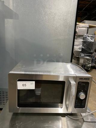 Solwave! 2021! Late Model! Commercial Stainless Steel Electric Powered Countertop Microwave Oven! With Dial Controls! Model: 180MW1000D SN: 210300046! 120V 1 Phase! - Item #1189435